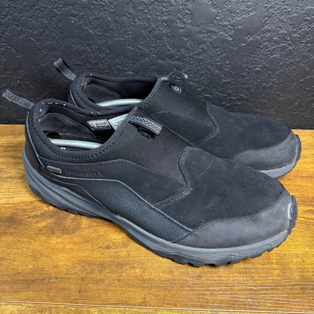 Merrell Coldpack Ice+ Moc‎ J95057 Black Leather Waterproof Shoes Mens Size 14